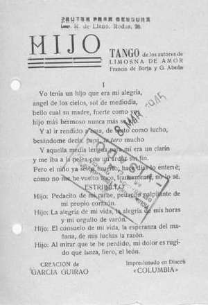 HIJO TANGO