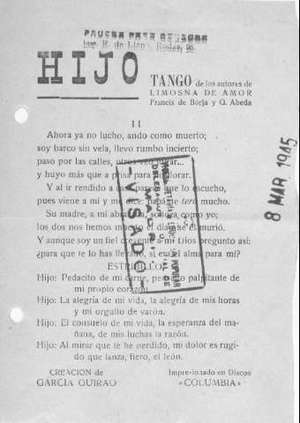 HIJO TANGO