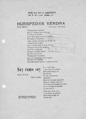HUÉSPEDES VENDRÁ FOX TROT