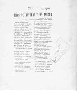 JOTAS DE NAVARRA Y DE ARAGÓN