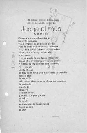 Juega al mus CHOTIS