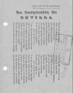 La barquerita de SEVILLA