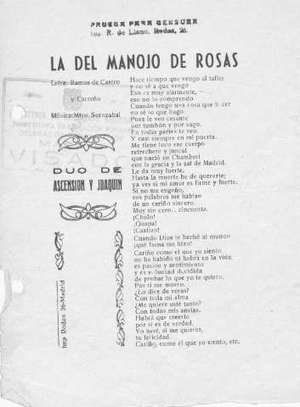 LA DEL MANOJO DE ROSAS: DÚO DE ASCENSIÓN Y JOAQUÍN