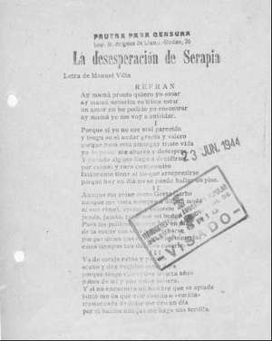 La desesperación de Serapia