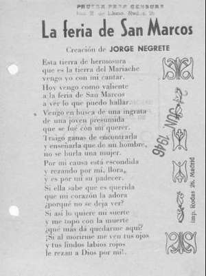 La feria de San Marcos