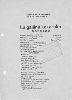 La gallina kakaraka CORRidO
