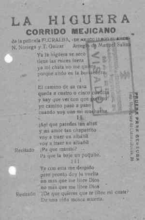 LA HIGUERA CORRidO MEJICANO