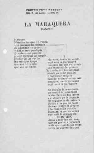 LA MARAQUERA DANZÓN
