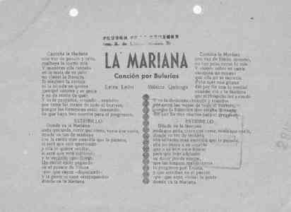 LA MARIANA Canción por Bulerías