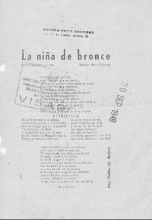 La niña de bronce