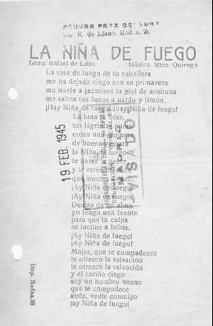 LA NIÑA DE FUEGO