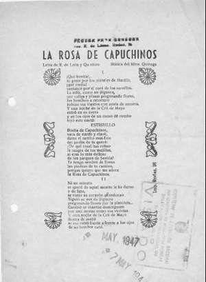 LA ROSA DE CAPUCHINOS