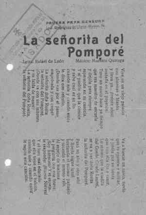 La señorita del Pomporé