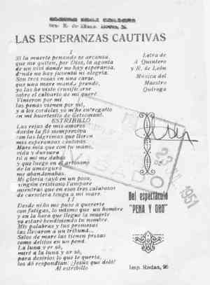 LAS ESPERANZAS CAUTIVAS