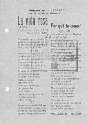 La vida rosa SLOW