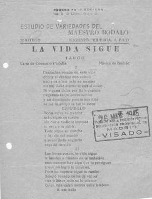 LA VidA SIGUE TANGO