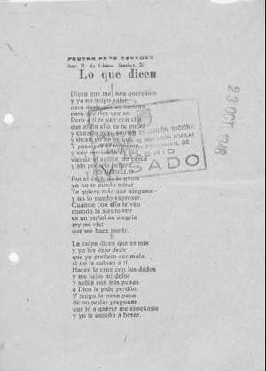 Lo que dicen