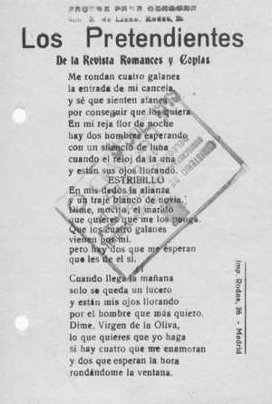 Los Pretendientes. De la Revista 
