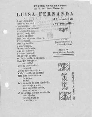 LUISA FERNANDA (A la sombra de una sombrilla)