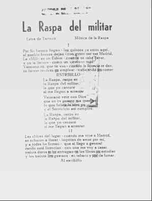 La Raspa del militar