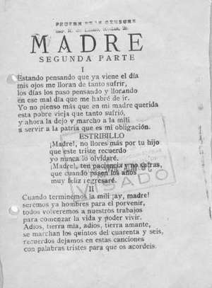 MADRE. SEGUNDA PARTE