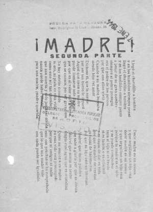¡MADRE! SEGUNDA PARTE