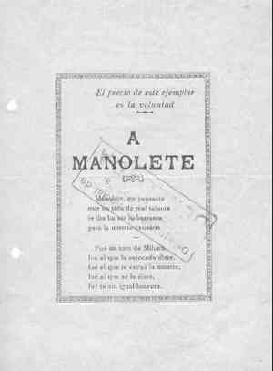 A MANOLETE