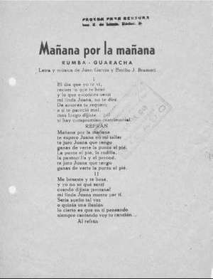 Mañana por la mañana RUMBA-GUARACHA
