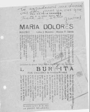 MARÍA DOLORES BOLERO