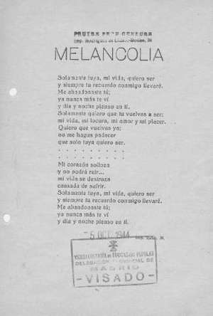 MELANCOLÍA