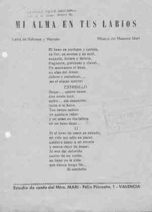 MI ALMA EN TUS LABIOS