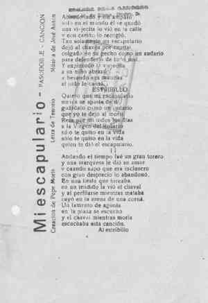 Mi escapulario PASODOBLE-CANCIÓN