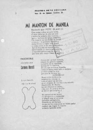 MI MANTÓN DE MANILA