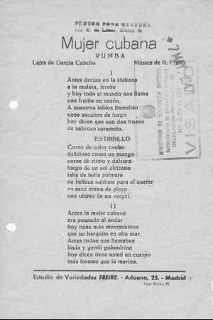 Mujer cubana RUMBA