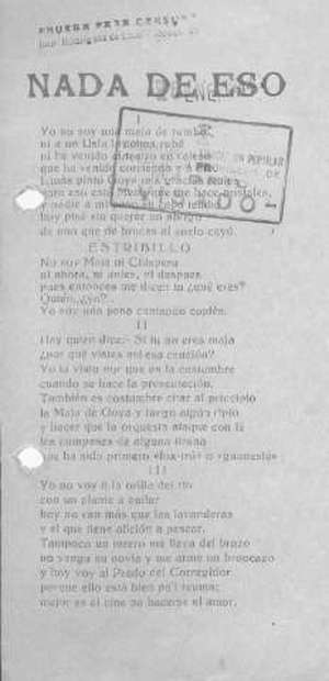 NADA DE ESO