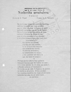 Nochecita arrabalera TANGO