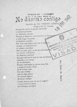 No duermo contigo Parodia de NO VUELVO CONTIGO
