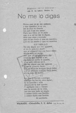 No me lo digas