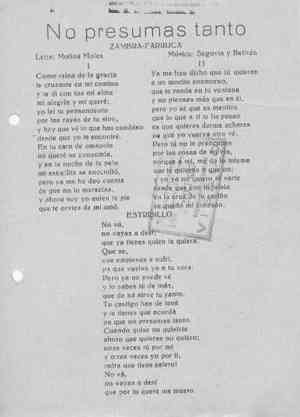 No presumas tanto