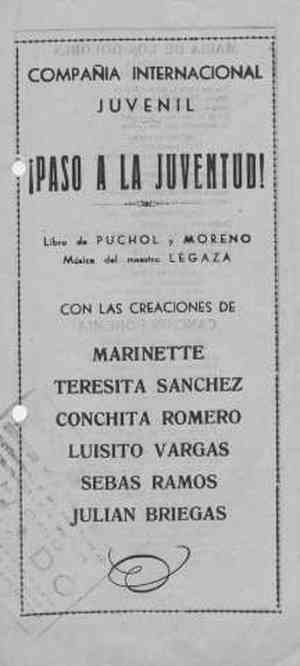 ¡PASO A LA JUVENTUD!