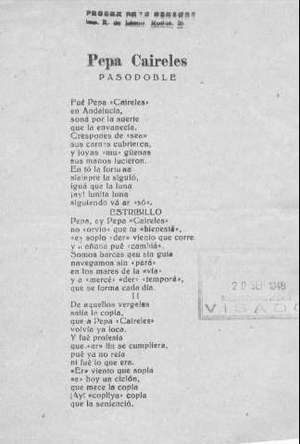 Pepa Caireles PASODOBLE