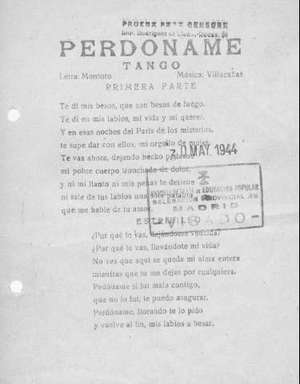 PERDÓNAME TANGO PRIMERA PARTE