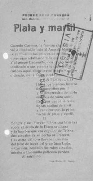 Plata y marfil