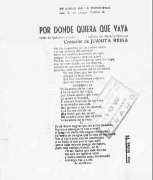 POR DONDE QUIERA QUE VAYA