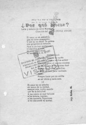 ¿Por qué llorar?