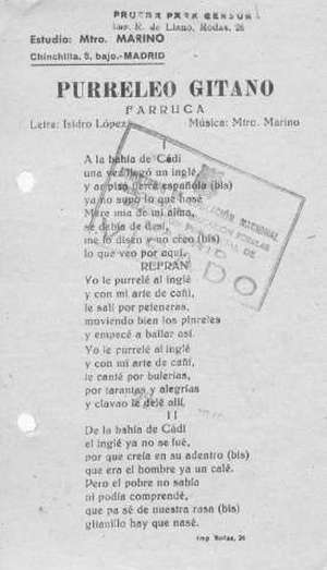 PURRELERO GITANO FARRUCA