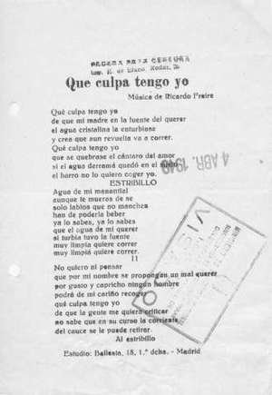 Qué culpa tengo yo