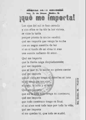 ¡qué me importa!