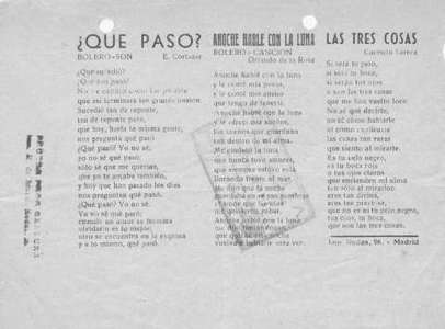 ¿QUÉ PASÓ? BOLERO-SON