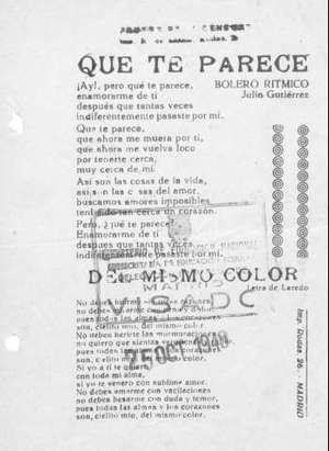 QUÉ TE PARECE BOLERO RÍTMICO